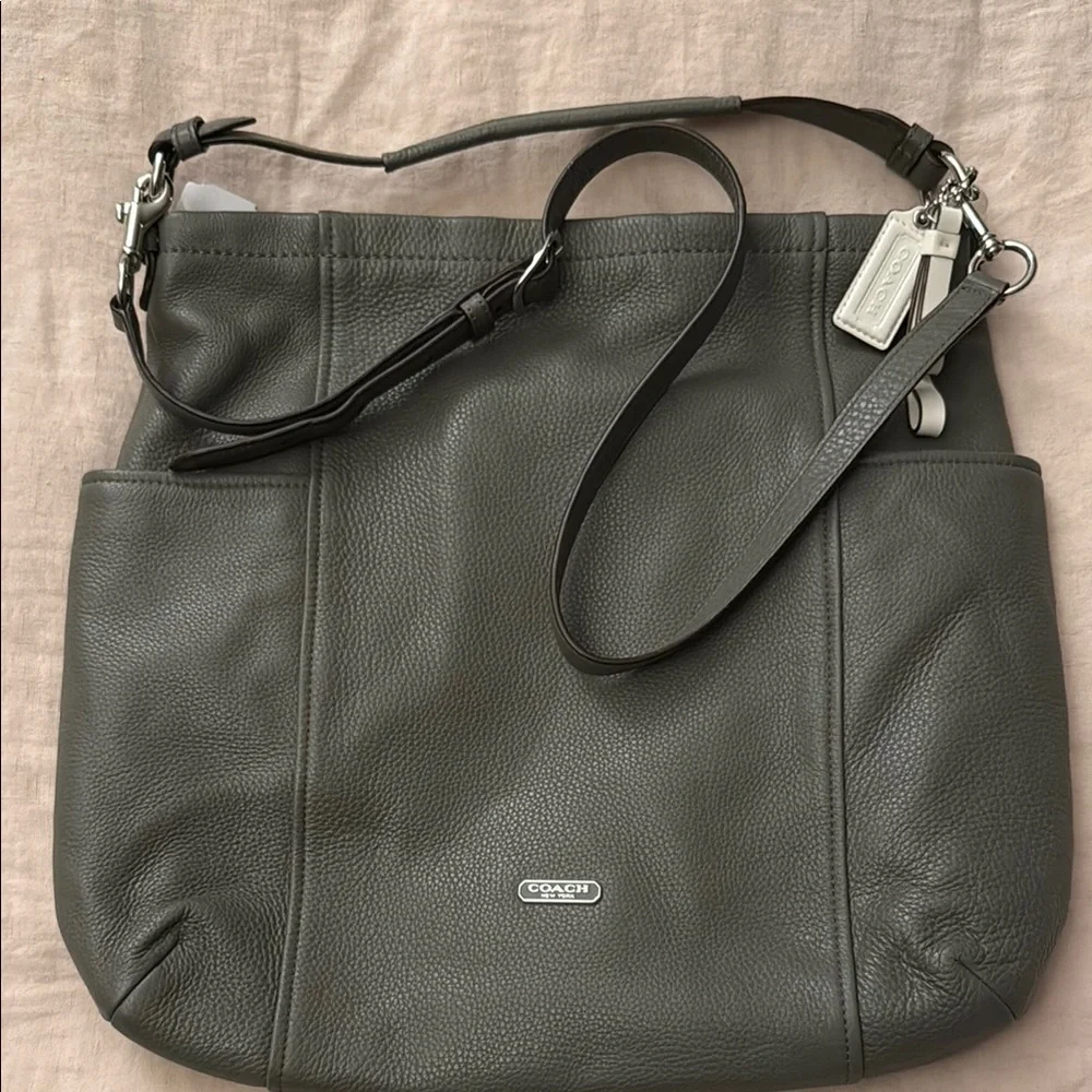 Coach Olive Green Double Strap Shoulder and Crossbody NWT Bag - Picture 9 of 12